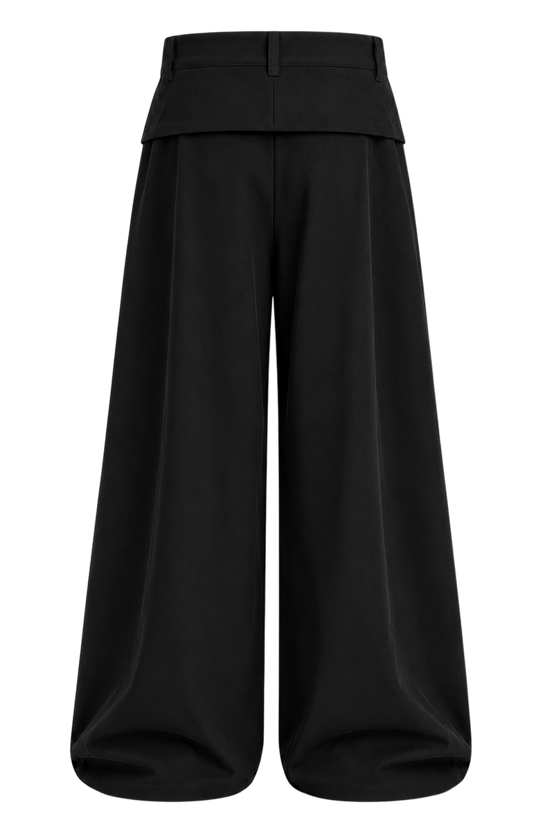 Off Supply Horizon Black Trousers