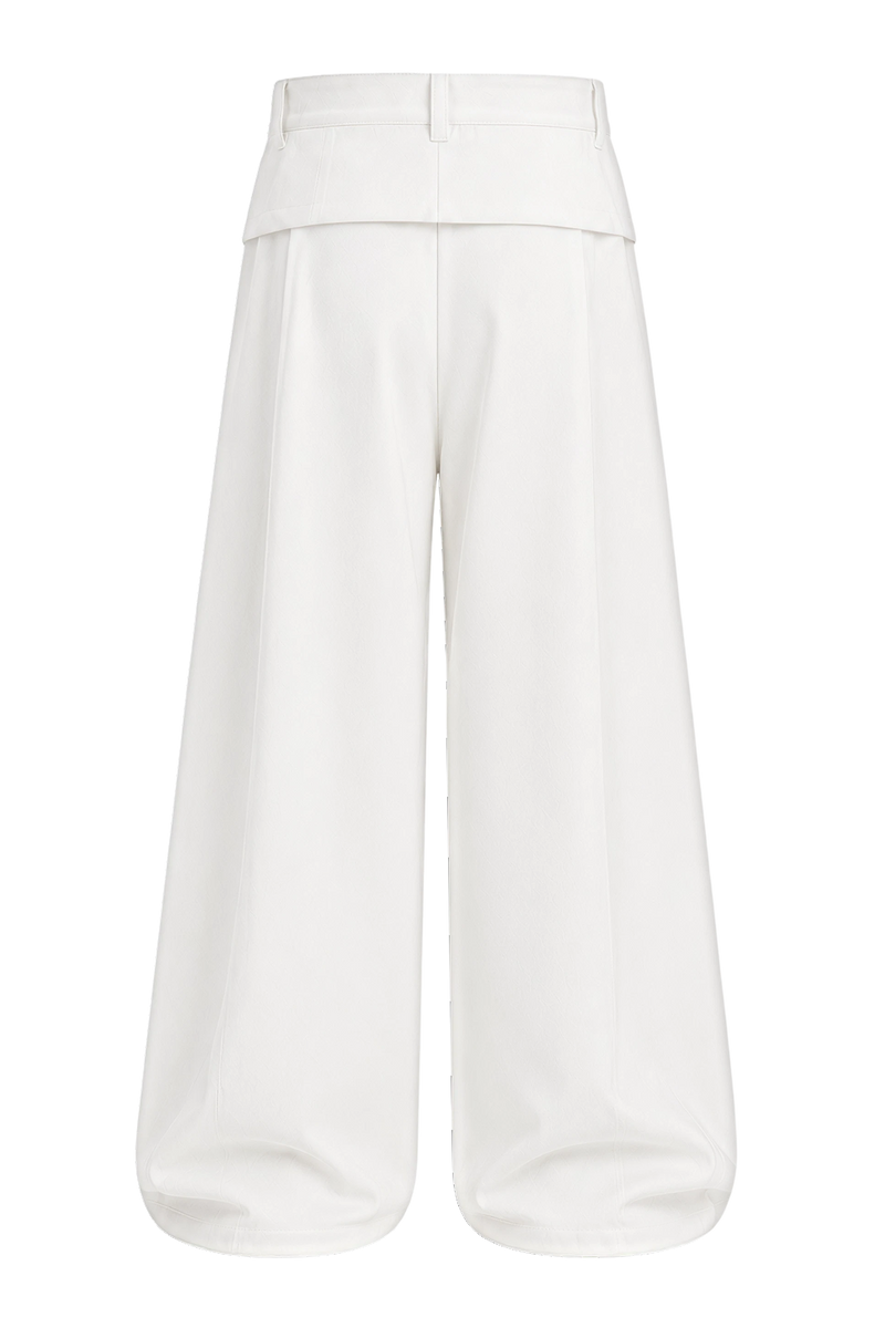 Off Supply Horizon White Trousers
