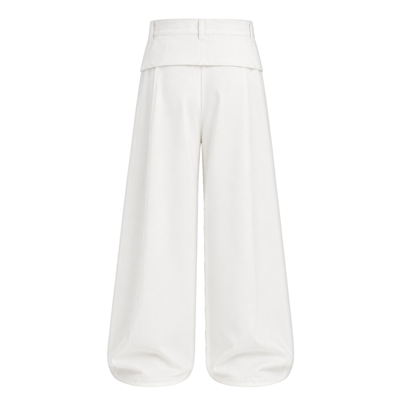 Off Supply Horizon White Trousers