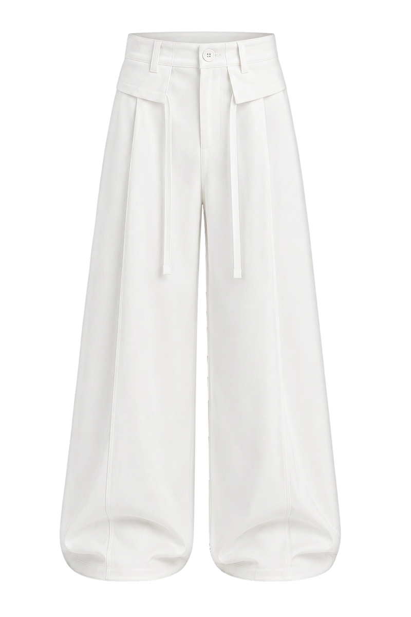Off Supply Horizon White Trousers
