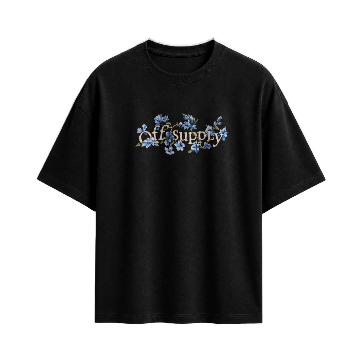 Off Supply Little Paradise Black T-shirt