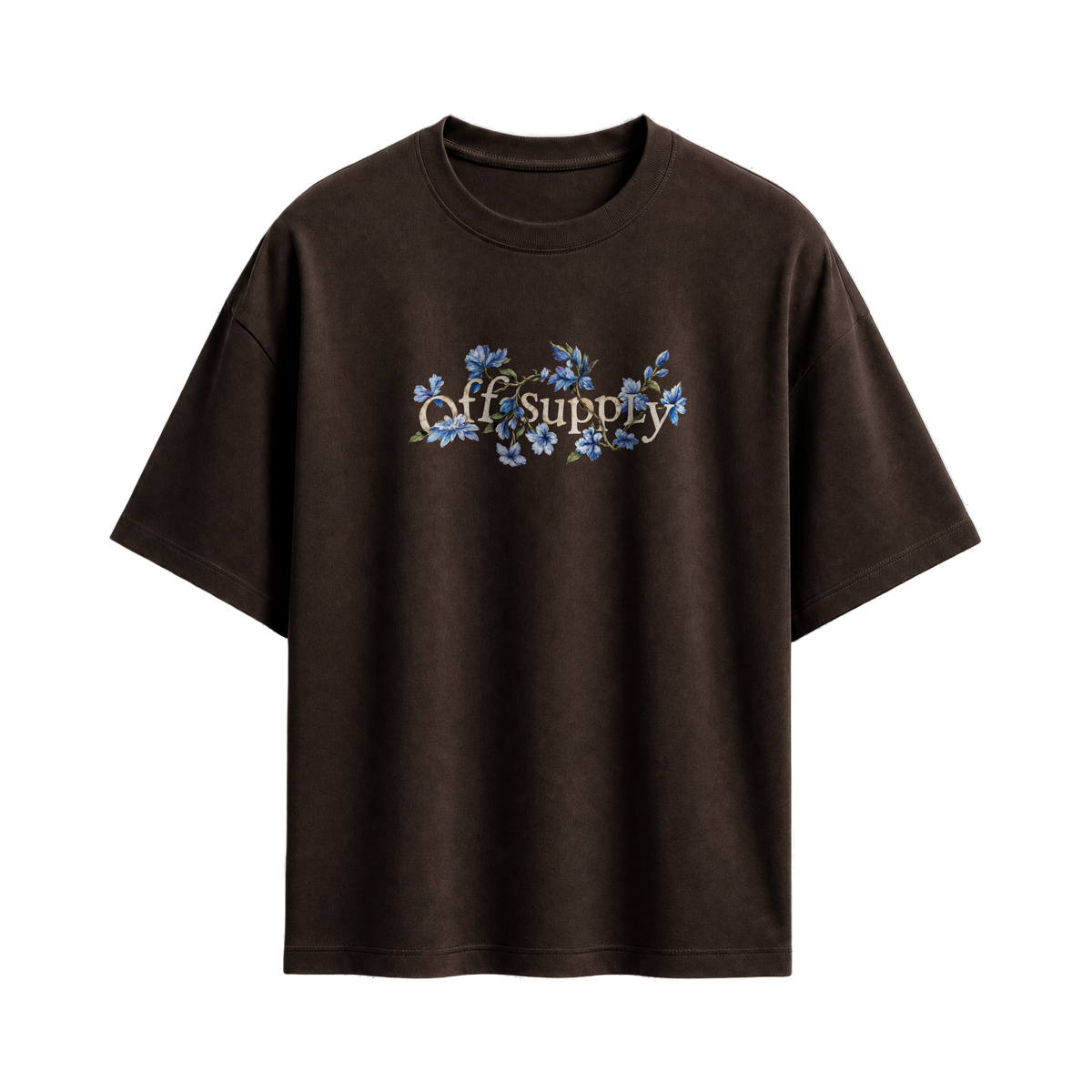 Off Supply Little Paradise Brown T-shirt