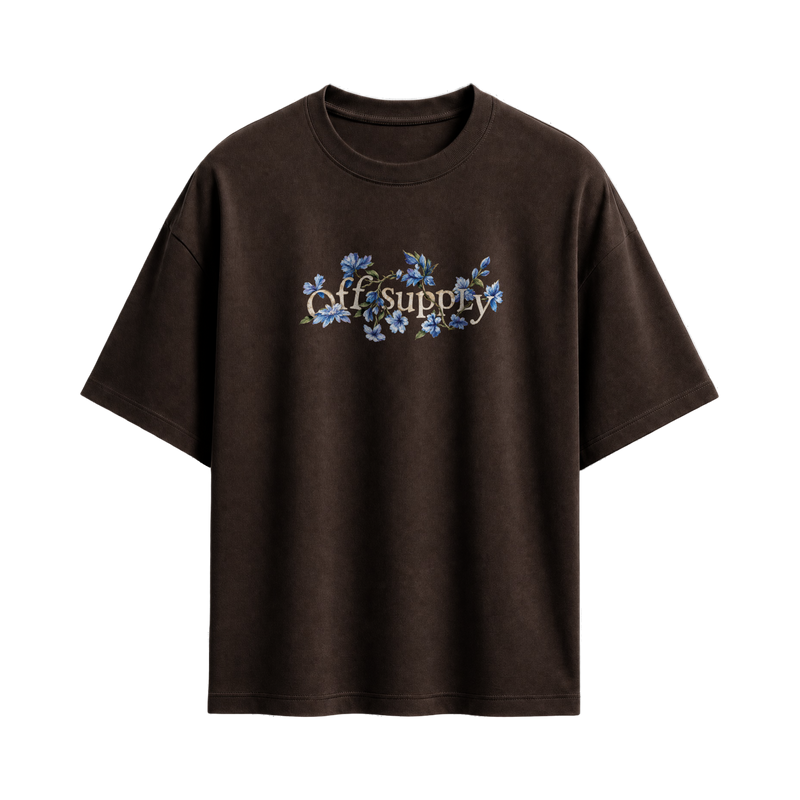 Off Supply Little Paradise Brown T-shirt