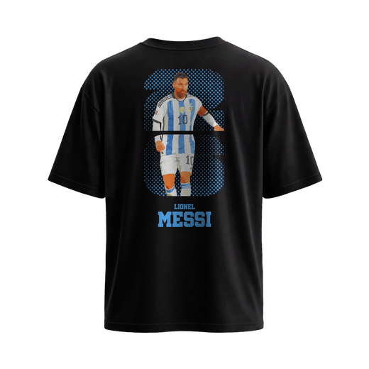 Off Supply Messi Icon Black T-Shirt