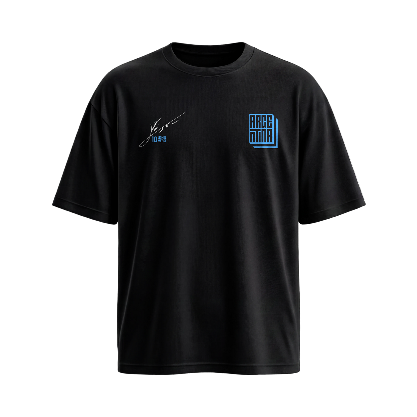 Off Supply Messi Icon Black T-Shirt