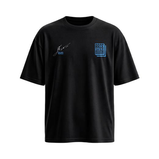 Off Supply Messi Icon Black T-Shirt