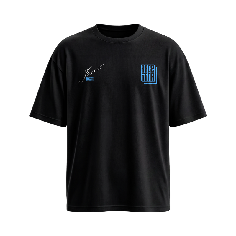Off Supply Messi Icon Black T-Shirt