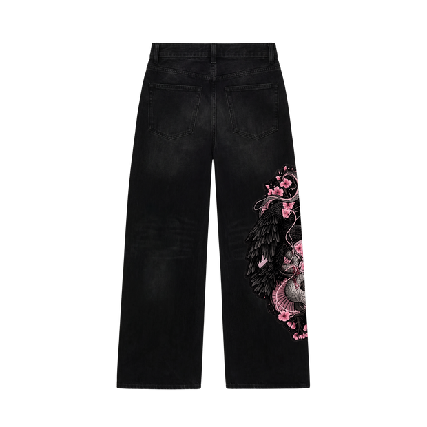 Off Supply Nocturne Bloom Embroidered Denim — Limited Edition