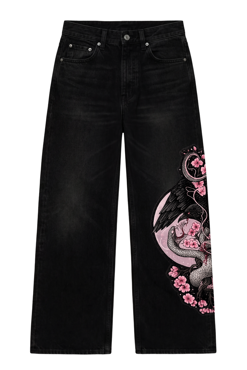 Off Supply Nocturne Bloom Embroidered Denim — Limited Edition