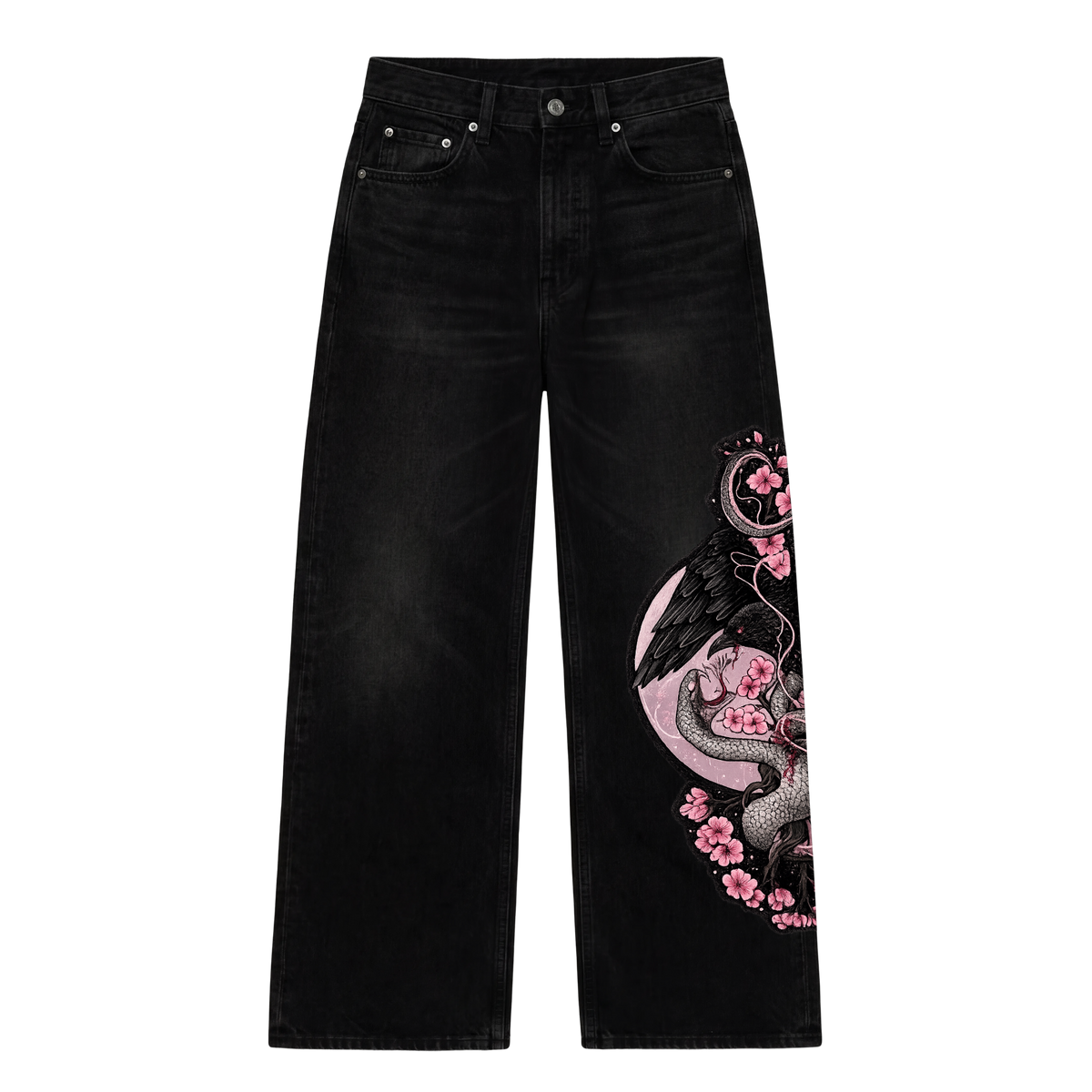 Off Supply Nocturne Bloom Embroidered Denim — Limited Edition