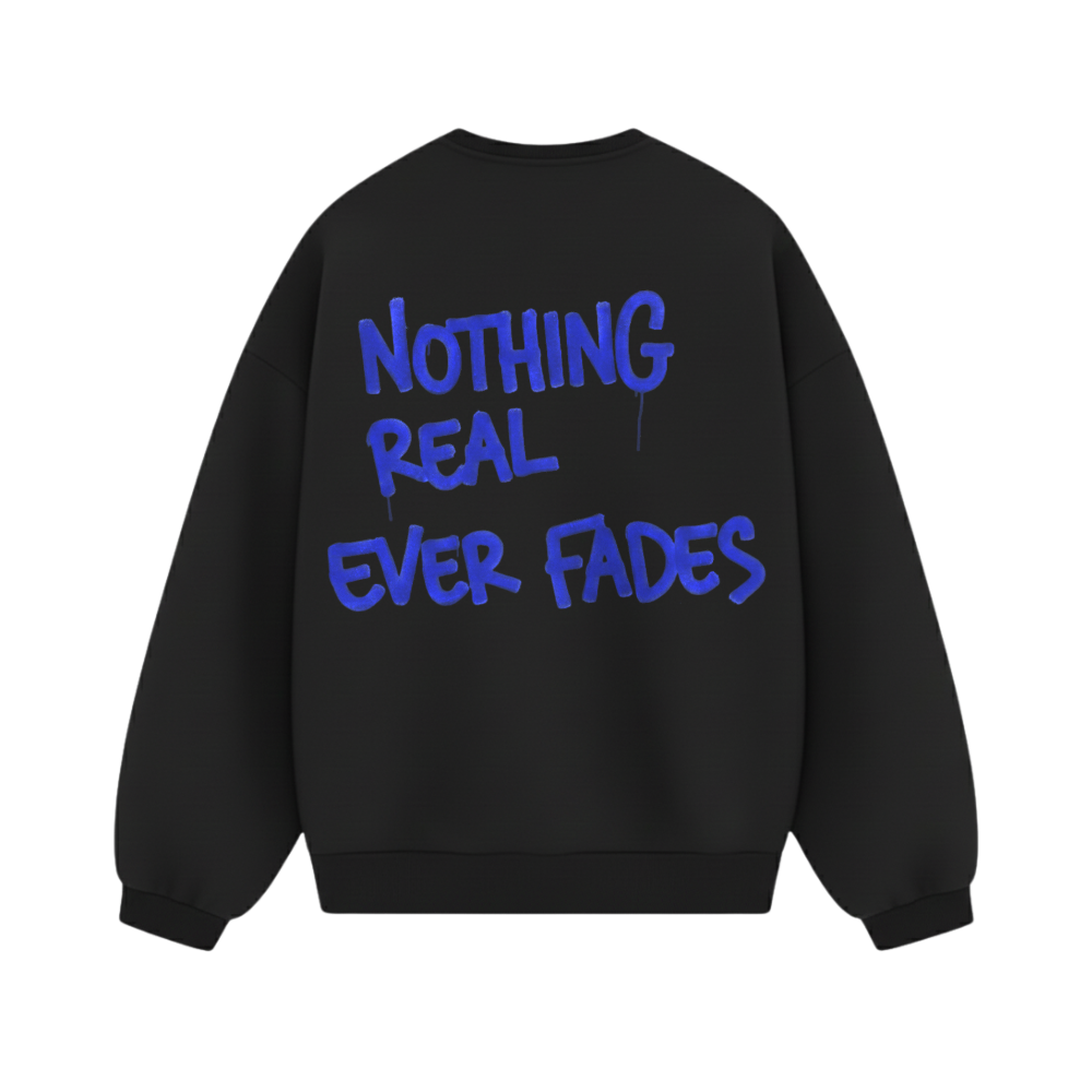 OFFSUPLY NOTHING REAL EVER FADES OVERSIZED SWEATSHIRT
