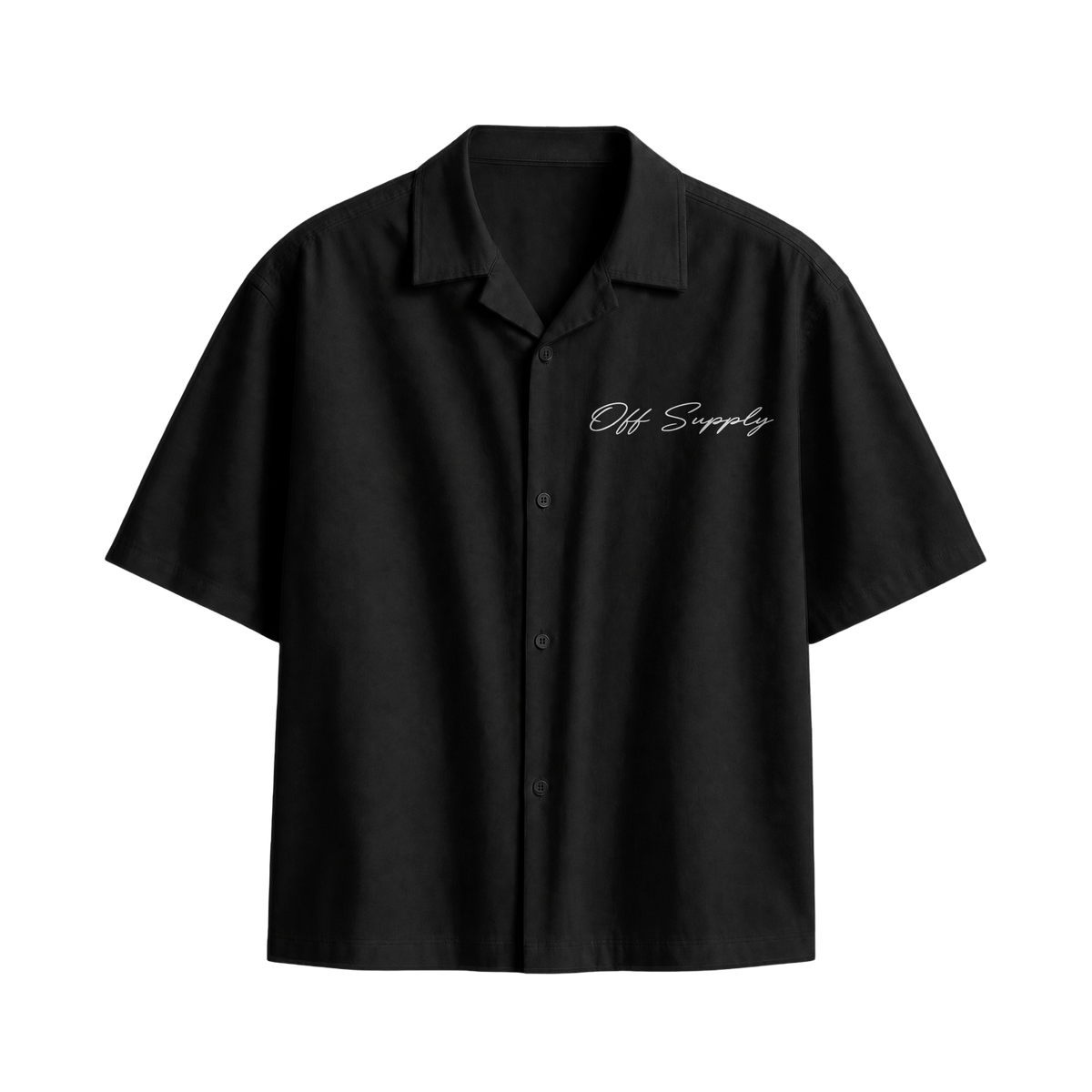 Off Supply People of Culture Black Bowling Shirt