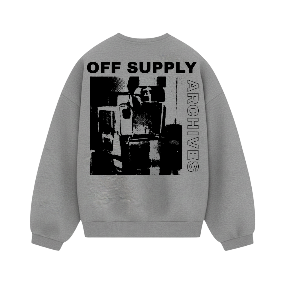 Off Supply Premium Limited Edition Retro Archive Graphic Sweatshirt