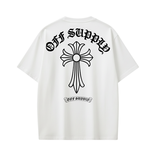 Off Supply Premium Ornate Cross T-Shirt
