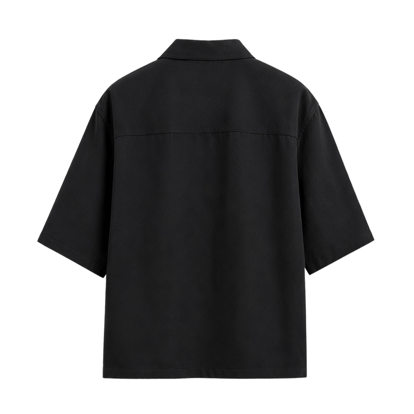 Off Supply Riviera Double-Breasted Black Shirt