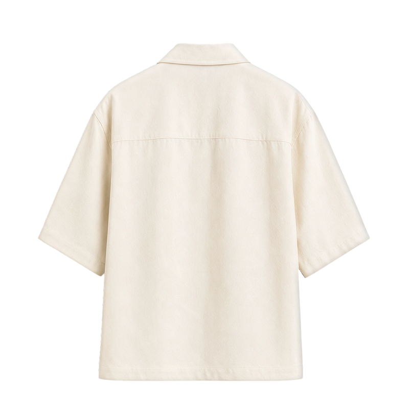 Off Supply Riviera Double-Breasted Ivory Shirt