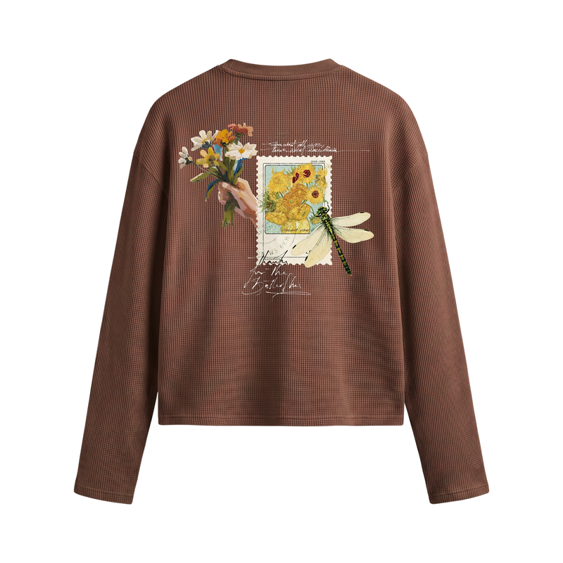 Off Supply Stamped Memories Clay Waffle T-shirt