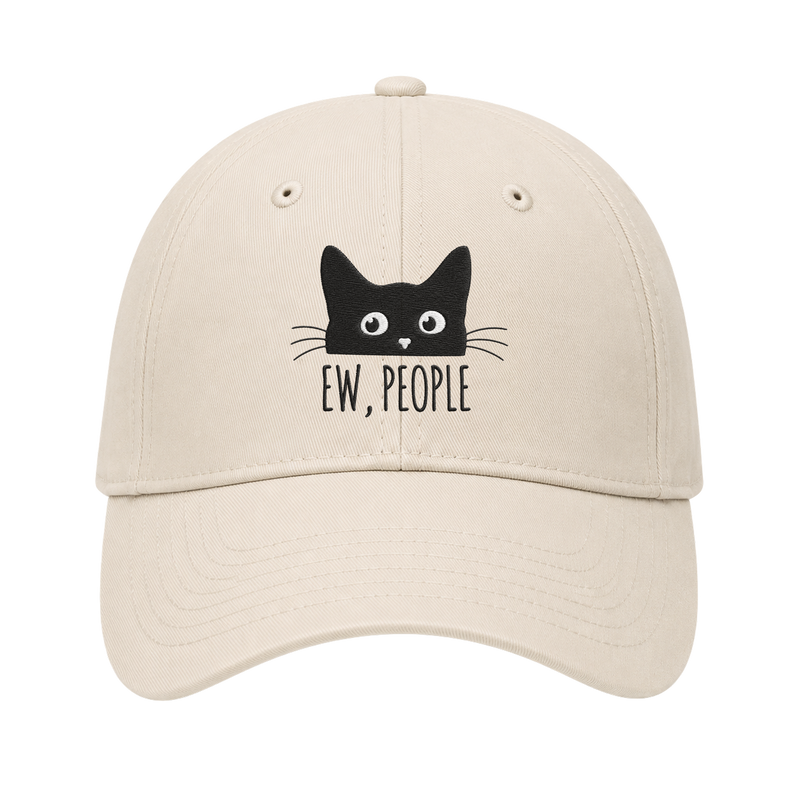 Off Supply The Cat King Beige Cap