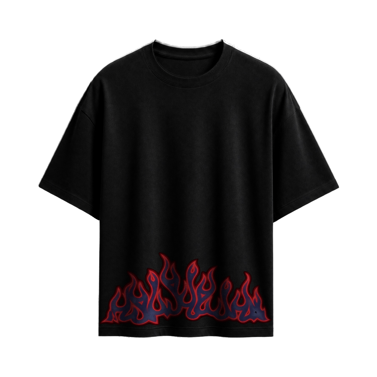 Off Supply Aurora Flames Statement T-shirt