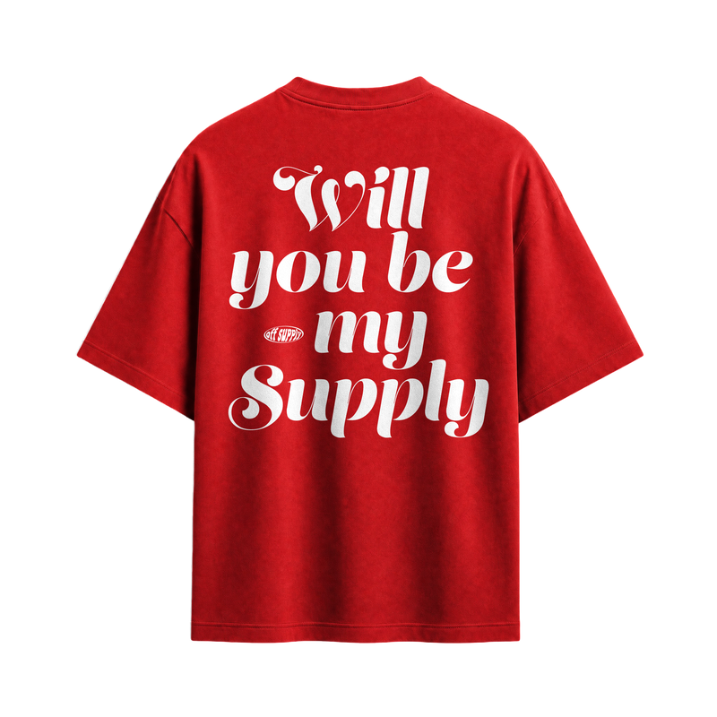Off Supply Be My Supply T-shirt Red