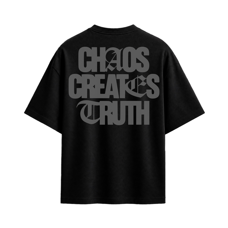 Off Supply Chaos Creates Truth T-shirt Black