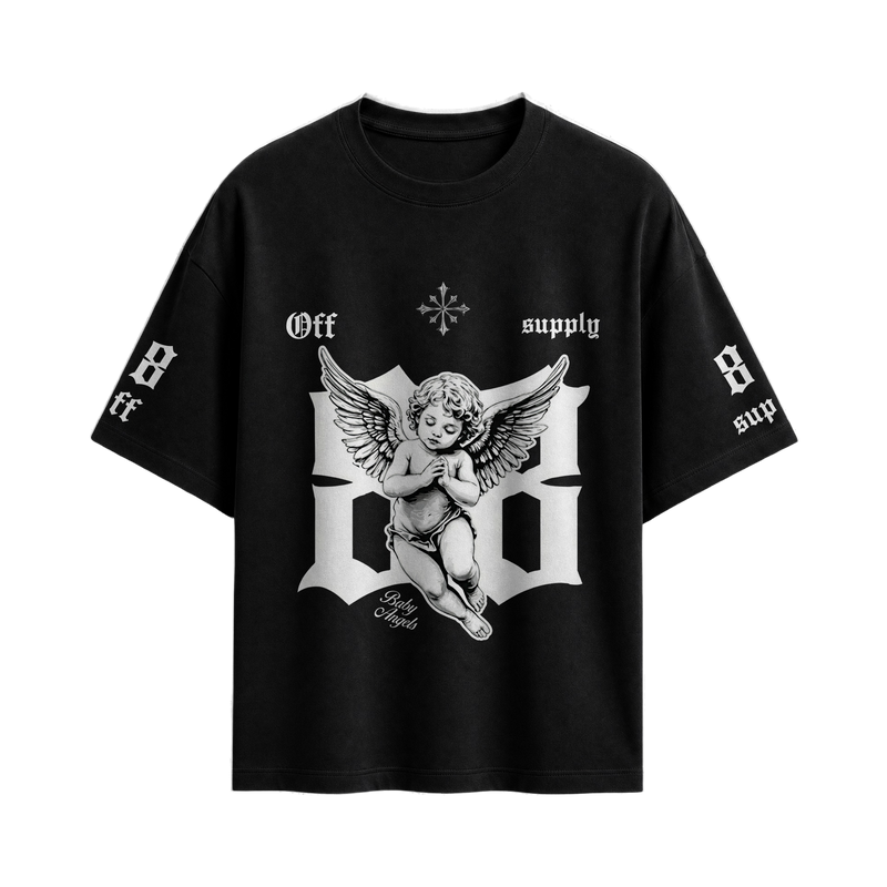 Off Supply Core Statement Angels Graphic T-Shirt