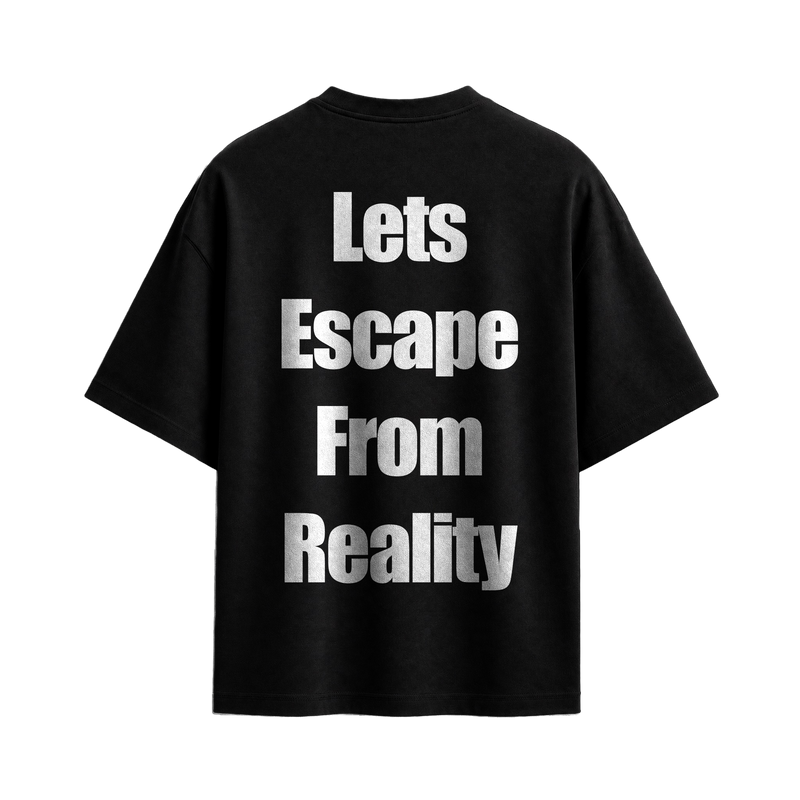Off supply Escape From Reality black t-shirt