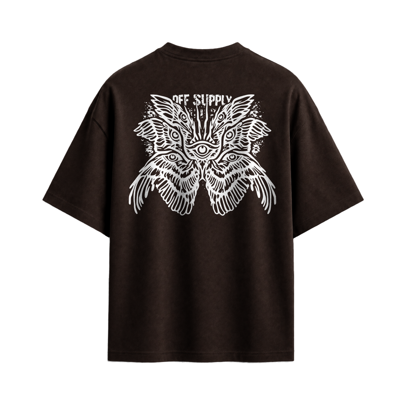 Off supply Eye Angel Brown T-shirt