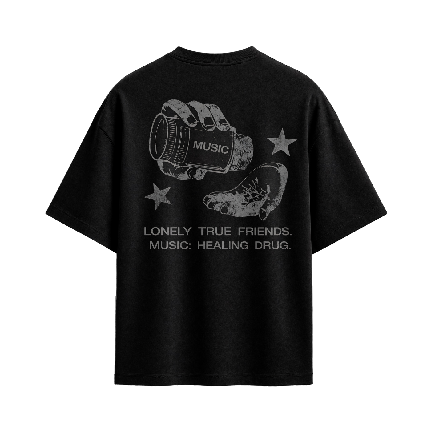 Off supply Music Drug Black T-shirt