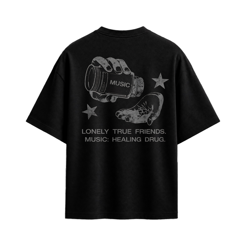 Off supply Music Drug Black T-shirt