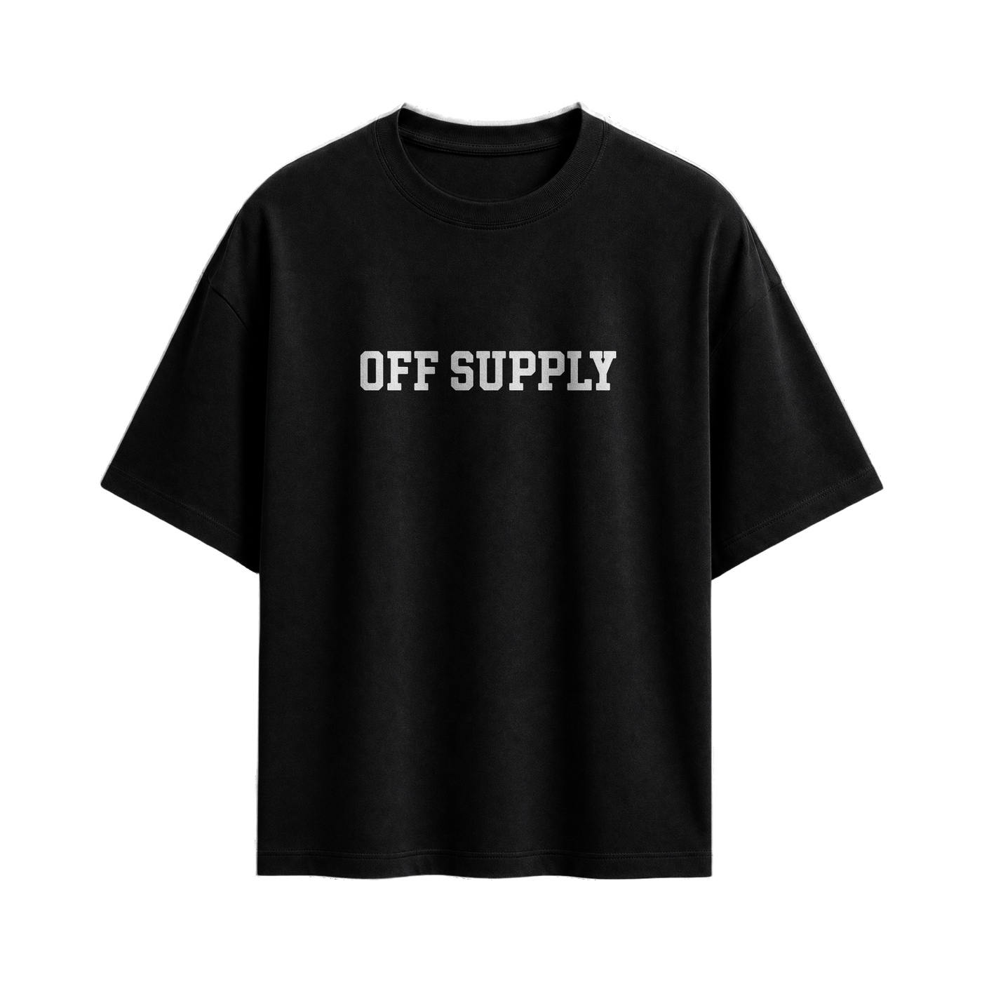 Off supply OS black T-shirt