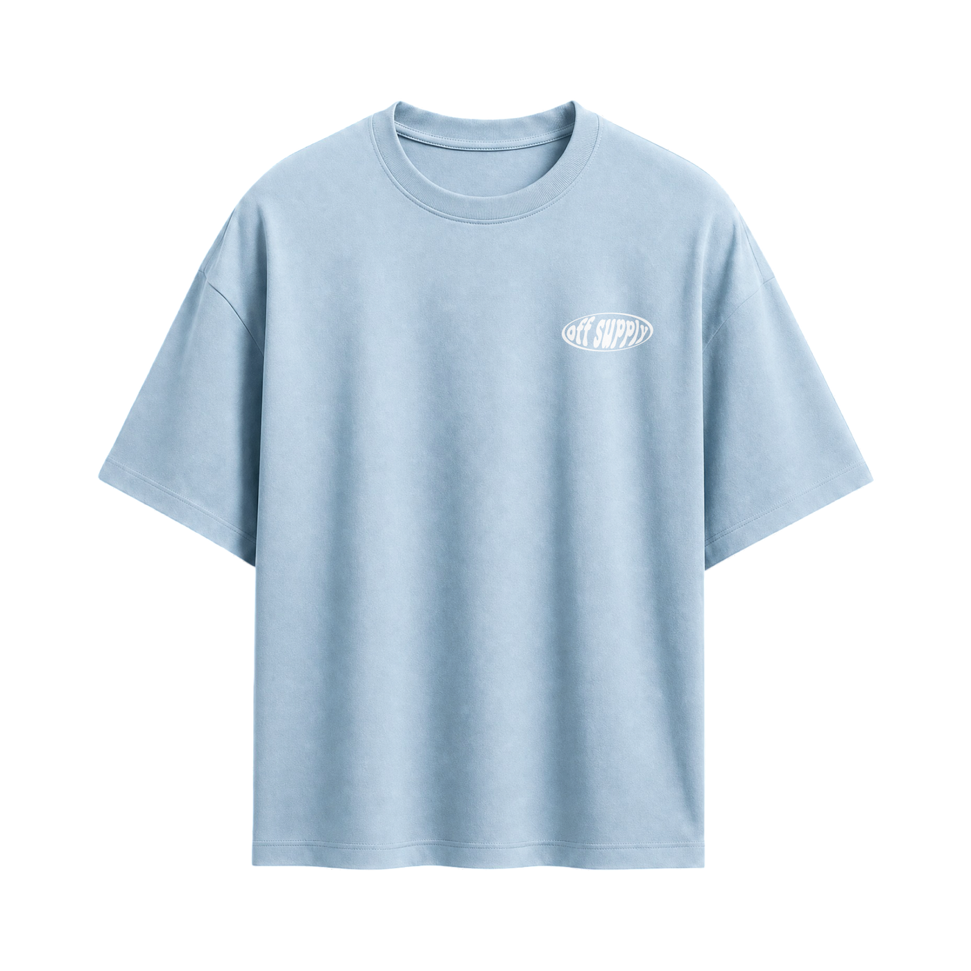 Off supply Orange Dagger light blue t-shirt