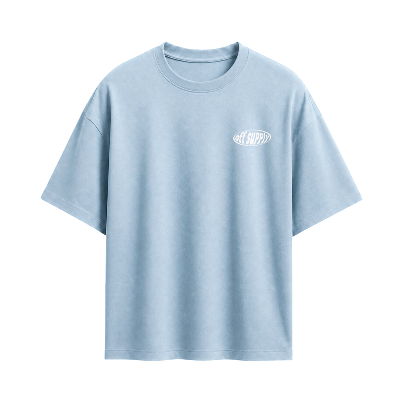 Off supply Orange Dagger light blue t-shirt