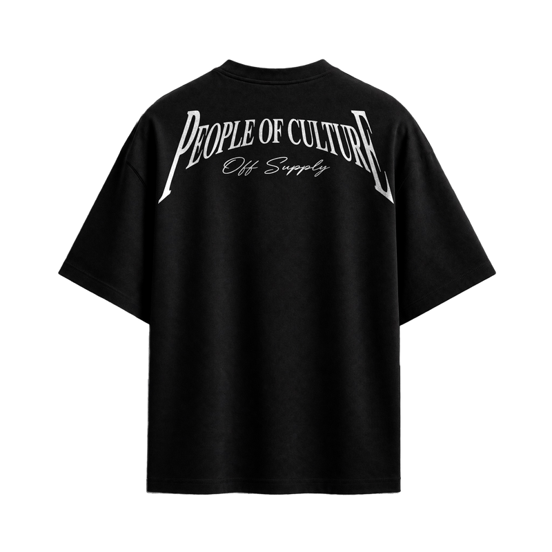 Off supply People of Culture Black t-shirt