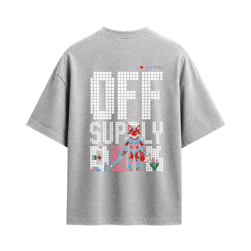 Off supply Pixel Warrior Grey T-shirt