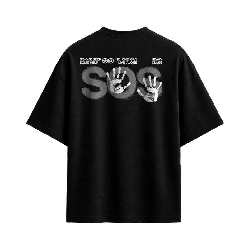 Off supply SOS Black T-shirt