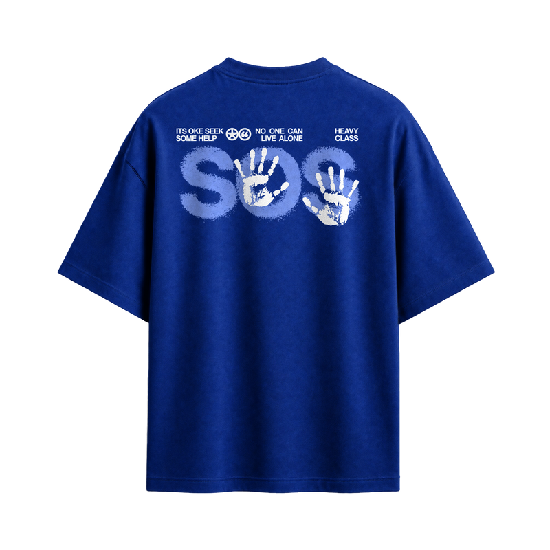 Off supply SOS Blue T-shirt
