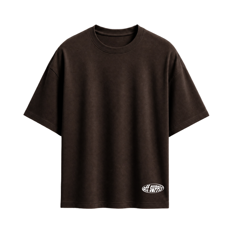 Off supply SOS Brown T-shirt