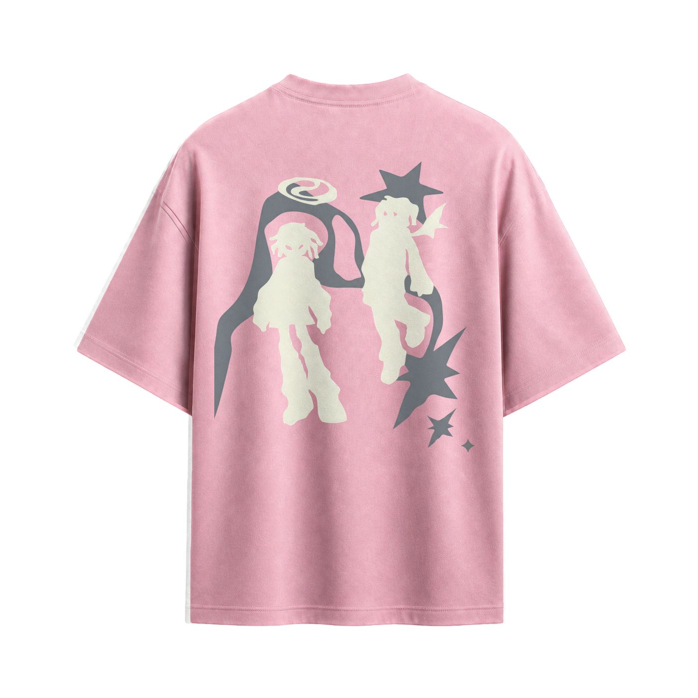 Off supply Two souls nude pink t-shirt