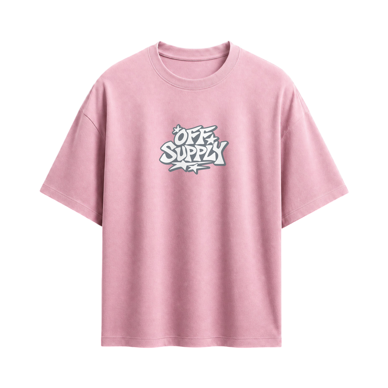 Off supply Two souls nude pink t-shirt