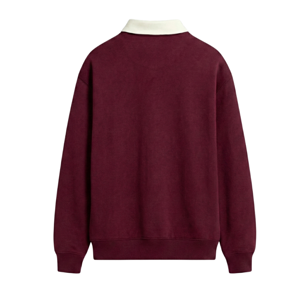 Off supply Badge Wine Polo Sweatshirt