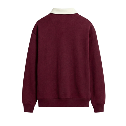 Off supply Badge Wine Polo Sweatshirt
