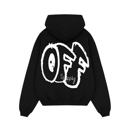 Off supply Club black Hoodie