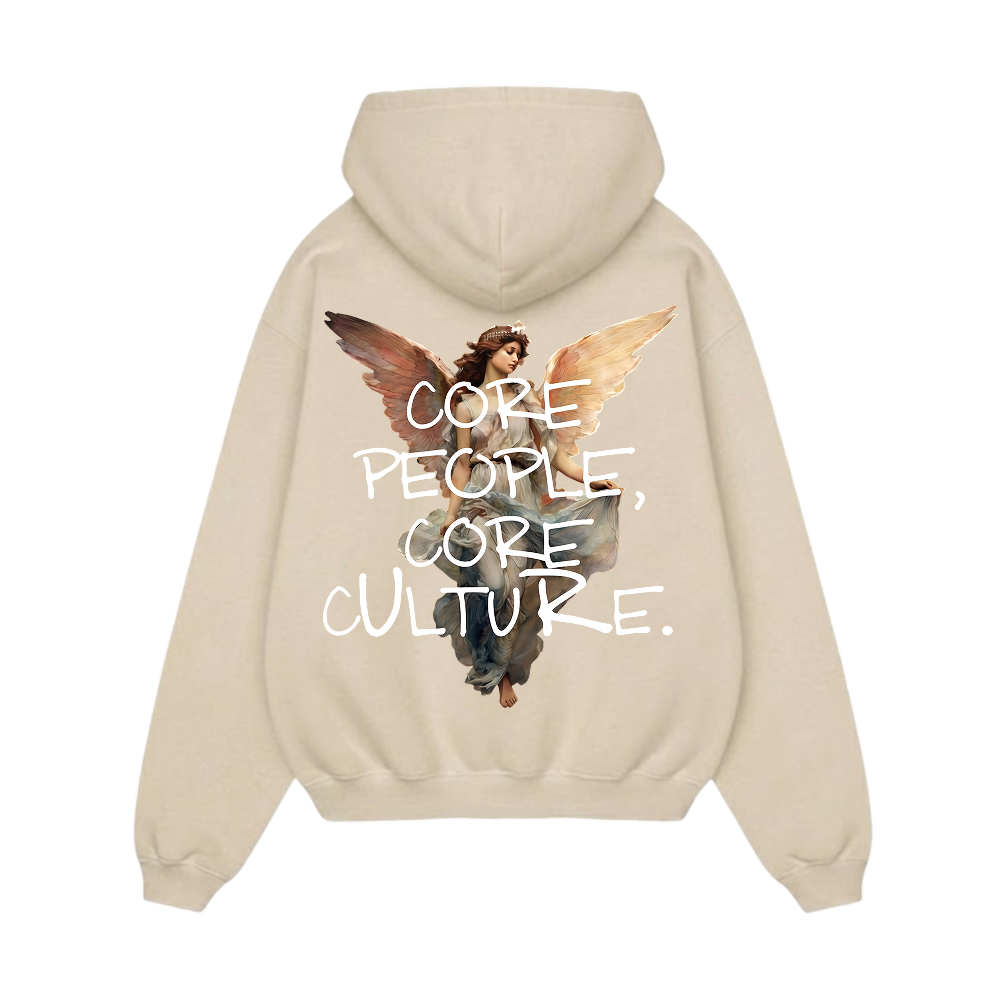 Off supply Core People Core Culture Beige Hoodie