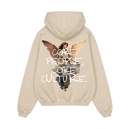 Off supply Core People Core Culture Beige Hoodie