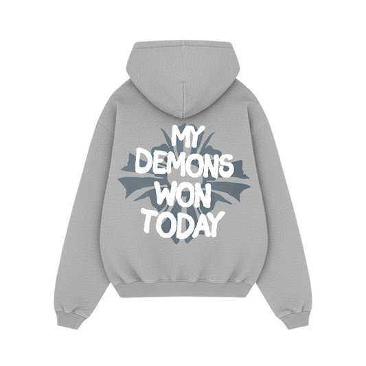 Off supply Demons Grey Hoodie