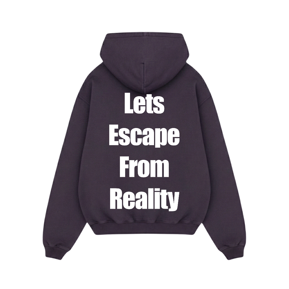 Off supply Escape From Reality purple hoodie