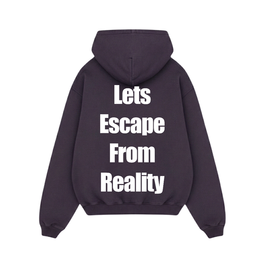 Off supply Escape From Reality purple hoodie