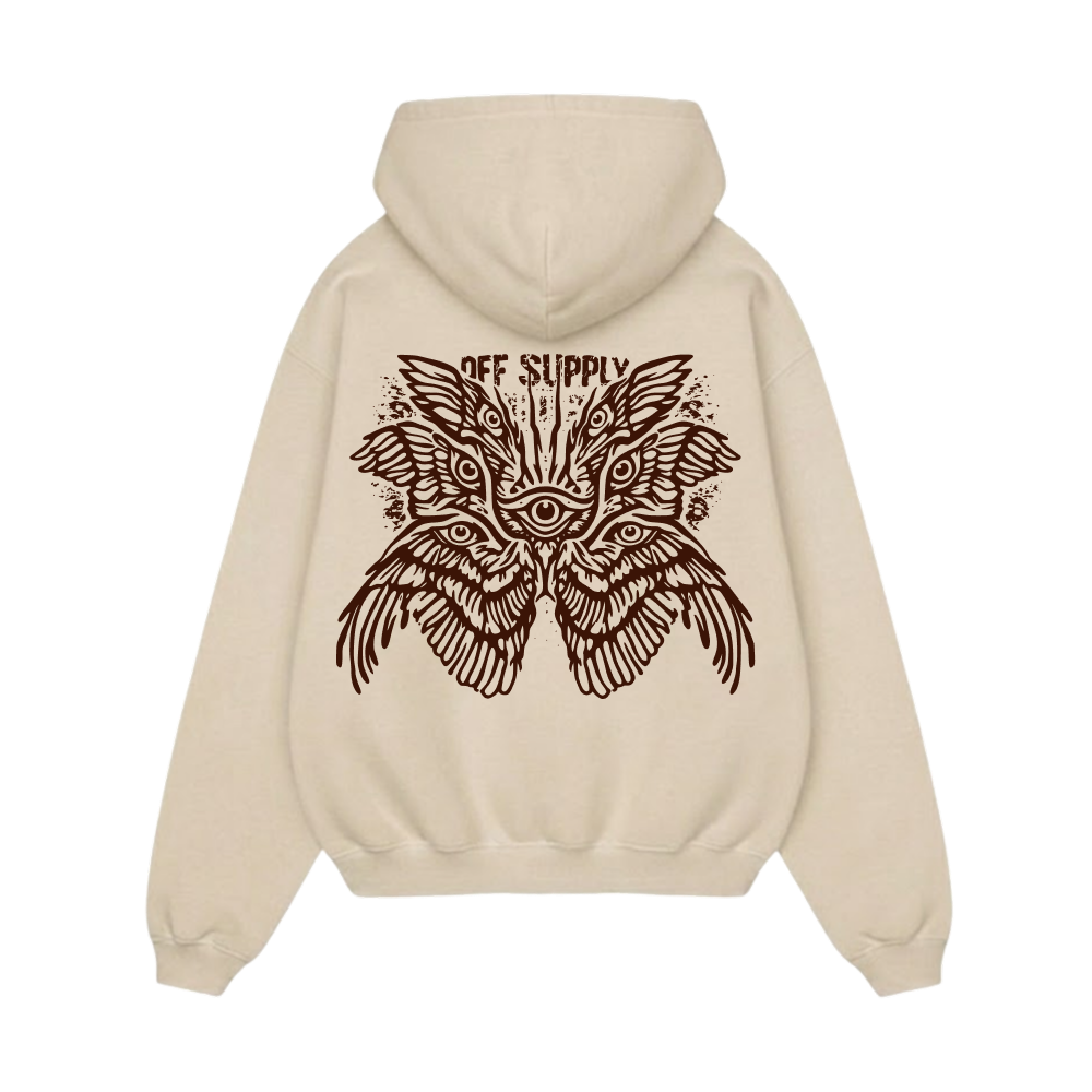 Off supply Eye Angel beige Hoodie