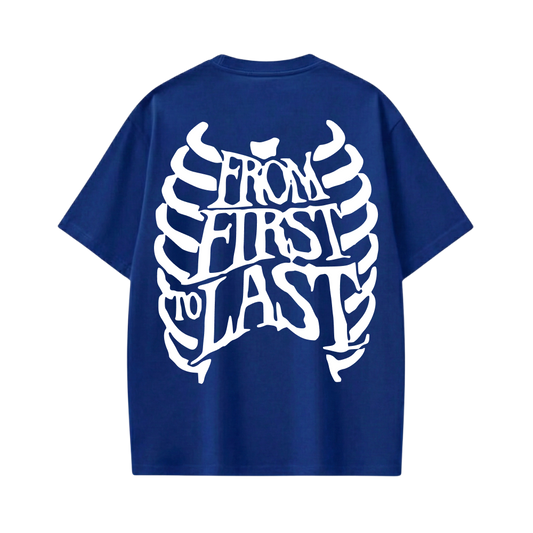 Off supply From First to last blue t-shirt